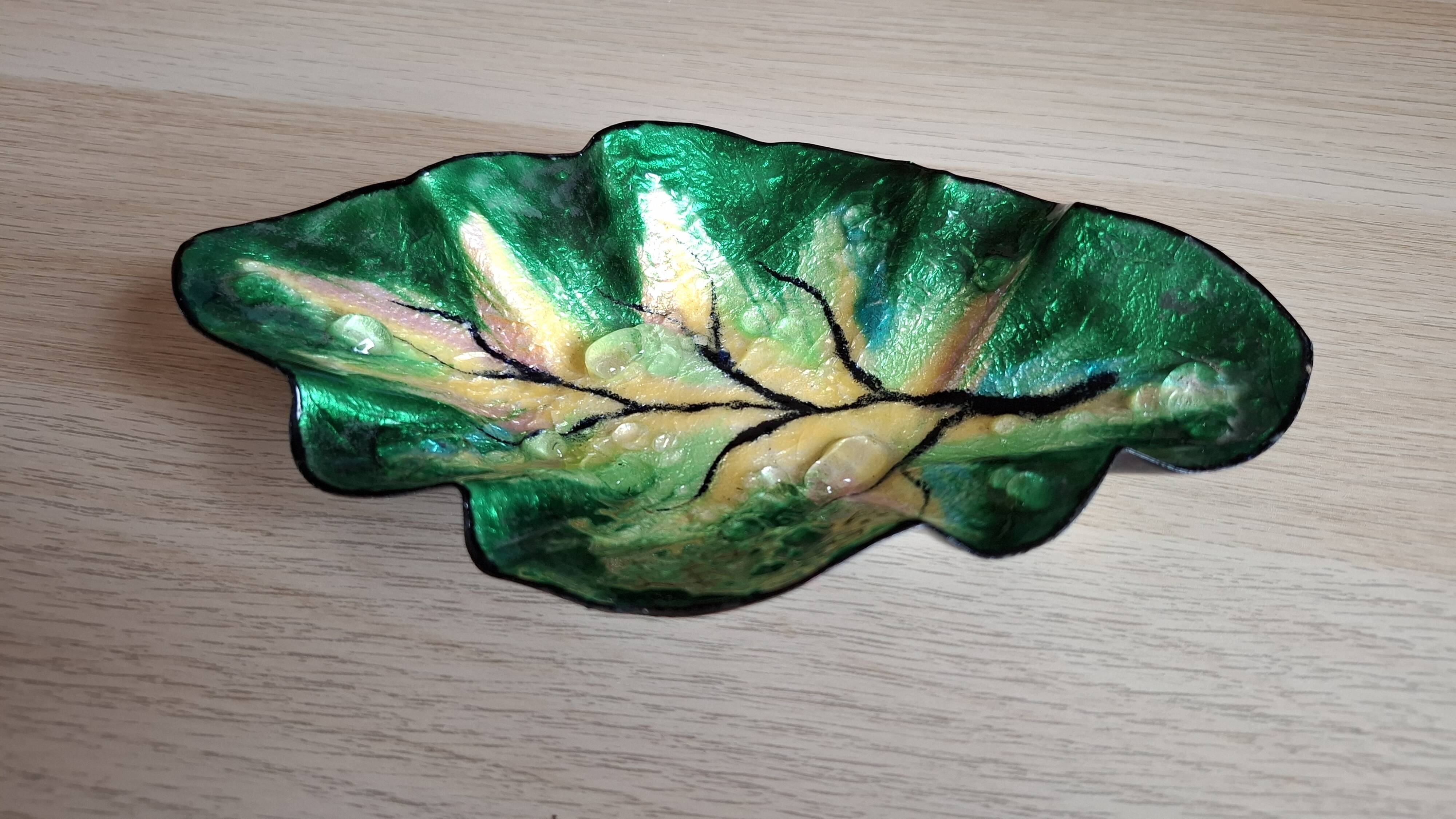 Limoges enamel trinket dish