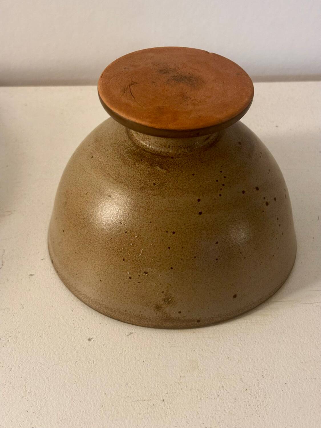 Very pretty stoneware footed bowl