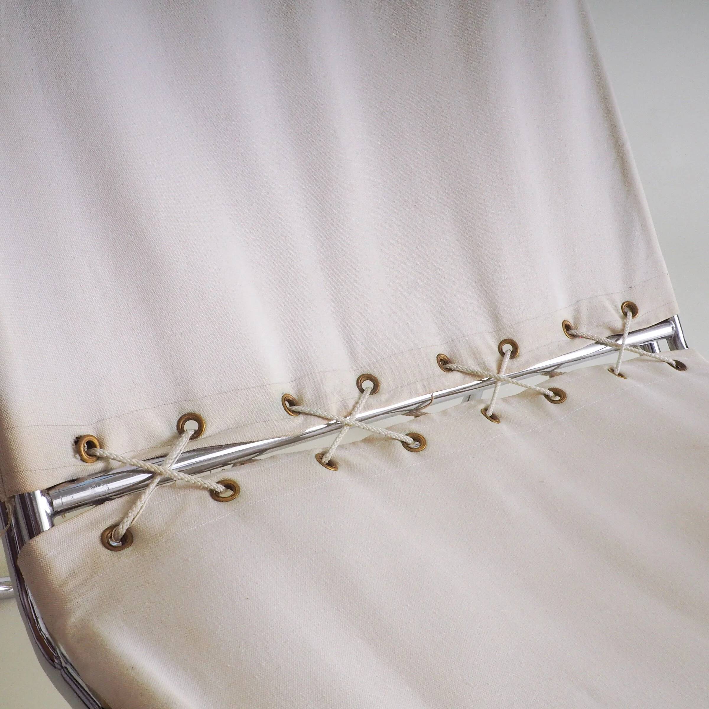 70s tubular lounge chair