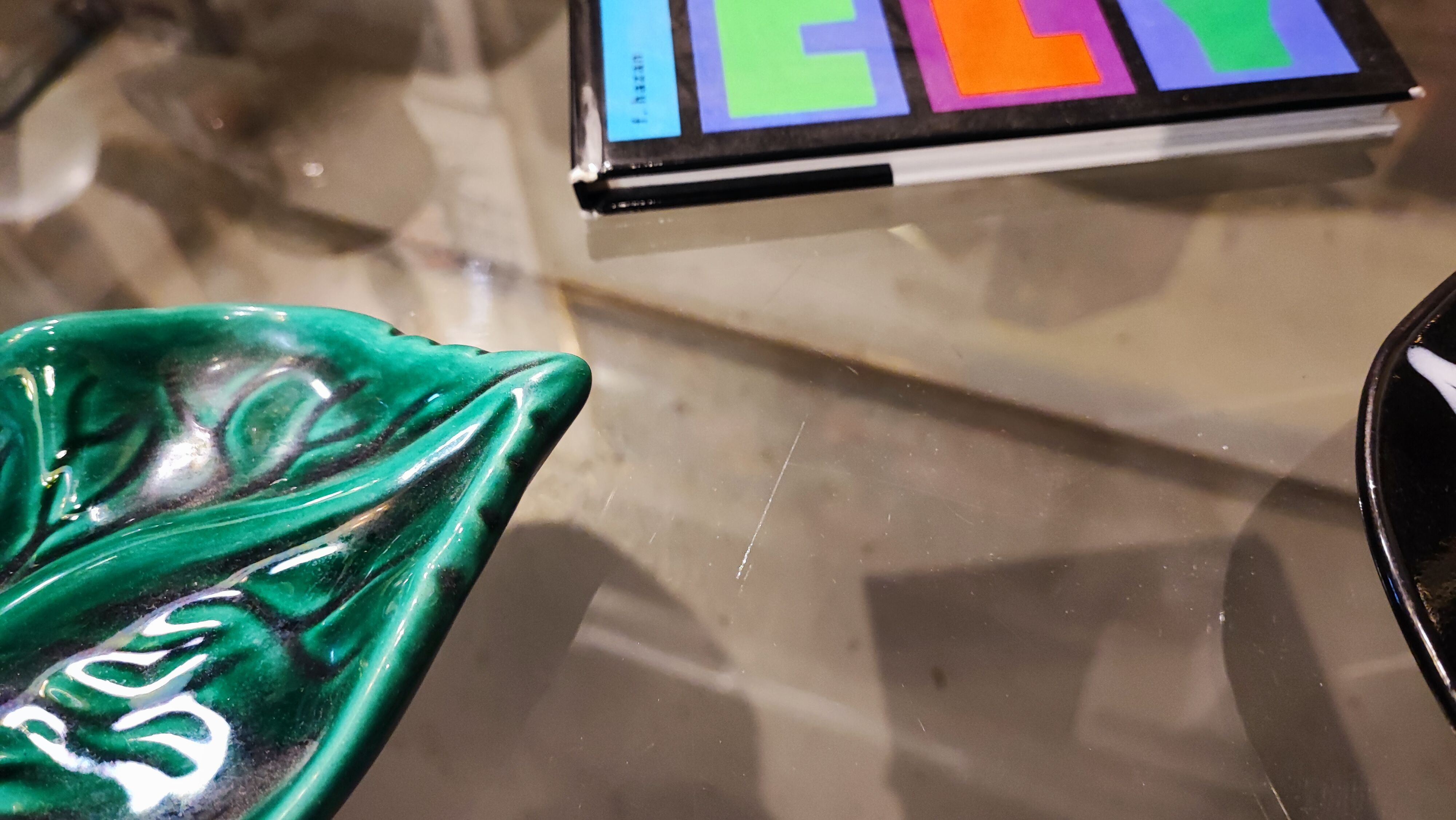 Vintage glass and chrome coffee table 1970