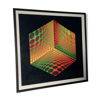 Vasarely original lithograph