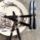 6 Christofle ebony dessert knives