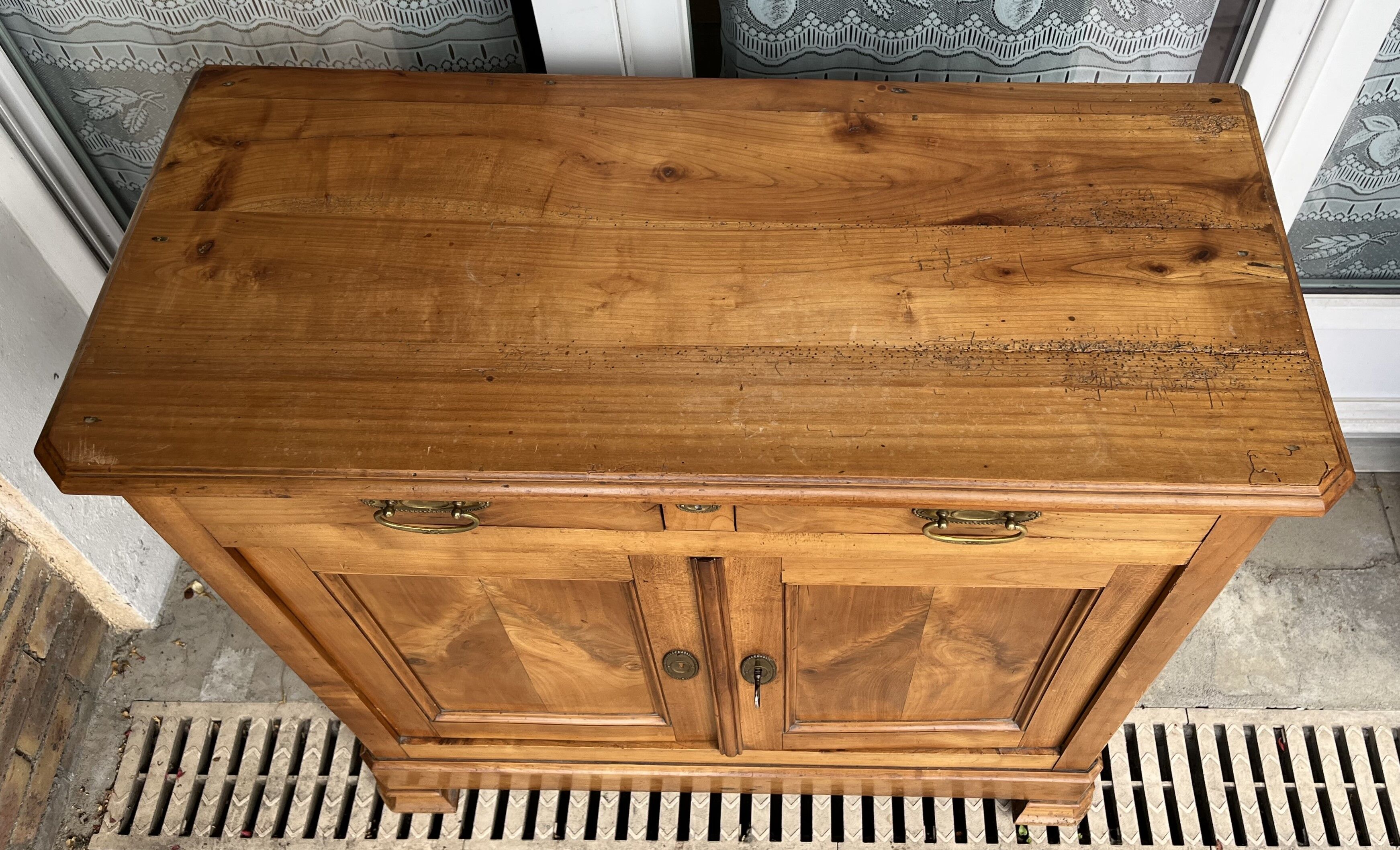 Antique sideboard two doors and two drawers