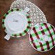 Soup tureen and dish set from Sarreguemines and Digoin, Sousse model, Scottish decoration.