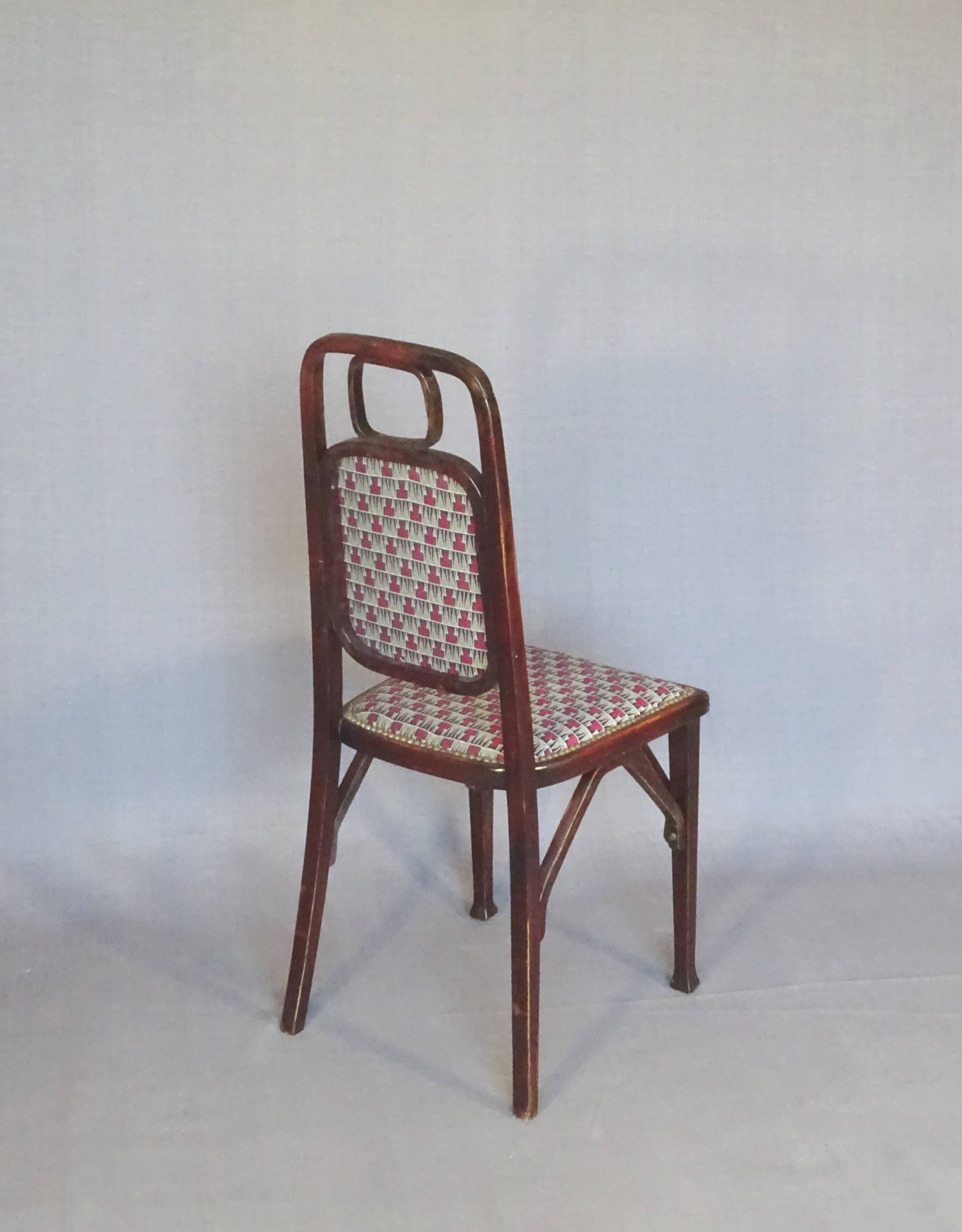 2 chaises et 1 fauteuil Secession Viennoise, 1910-1914