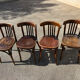 Set of 4 bistro chairs