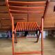 Paire de chaises pliantes en bois