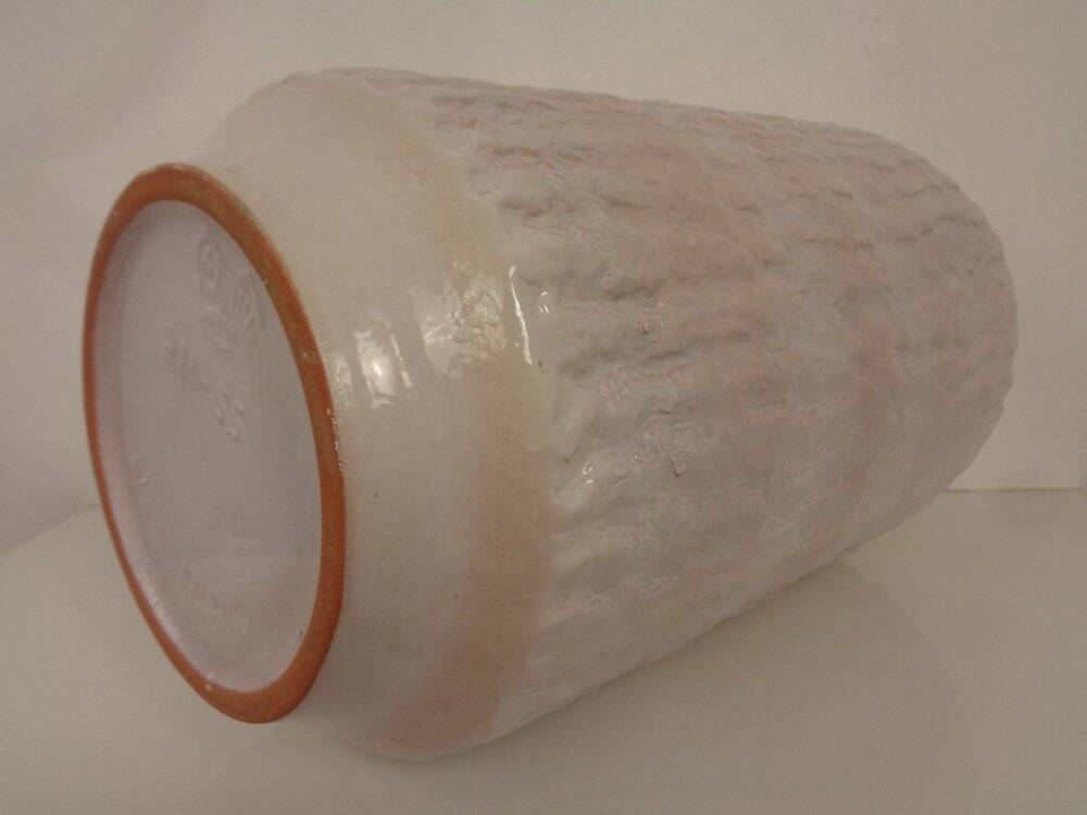 Large White 211-55 Ceramic Vase from Carstens Tönnieshof, 1970s