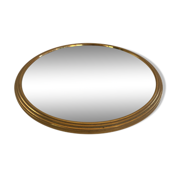 Ancien plateau de service miroir