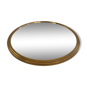 Ancien plateau de service miroir