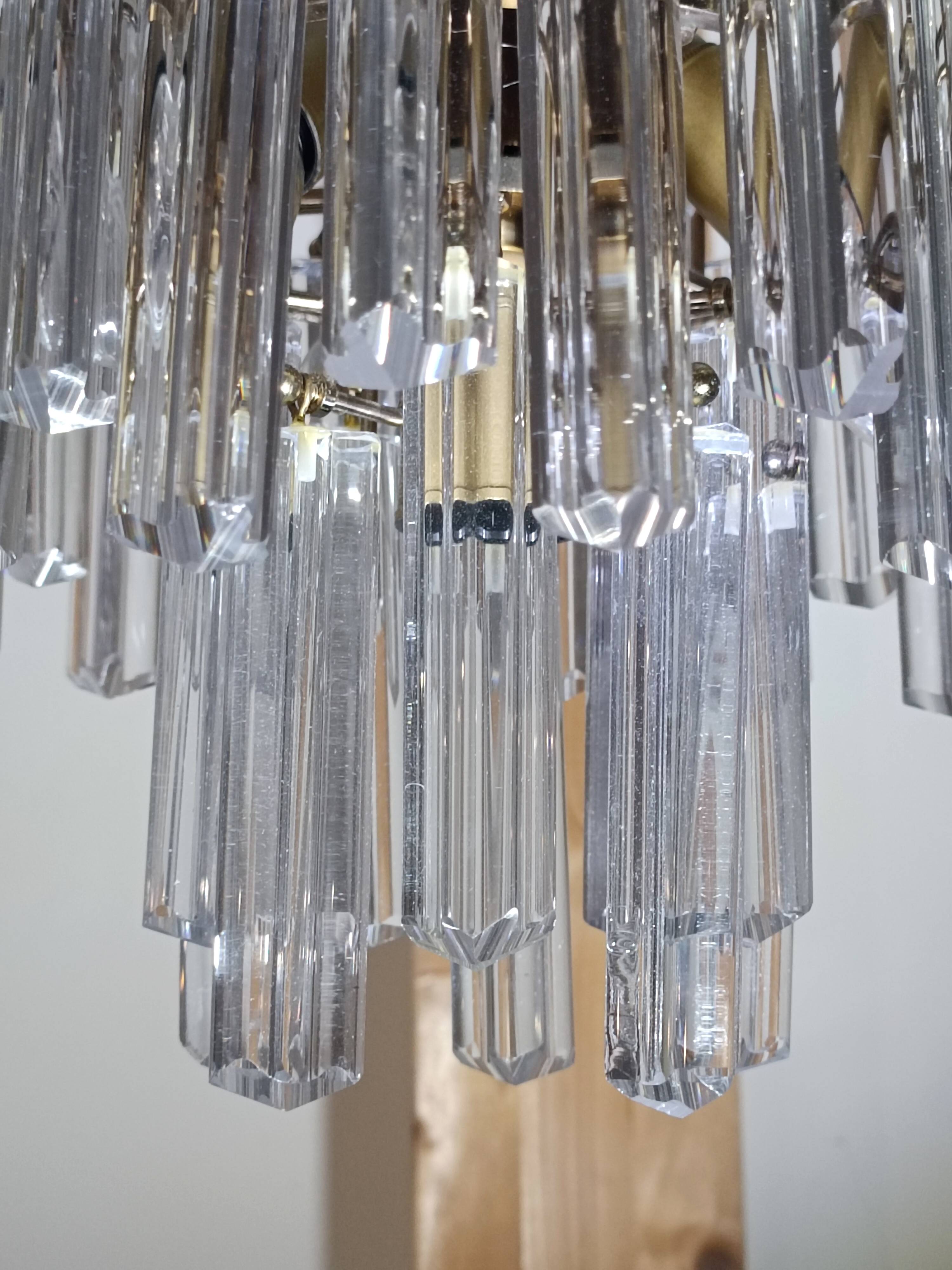 Lustre Verre De Murano Par Venini 1960s