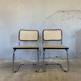 Pair of vintage chairs Cesca by Marcel Breuer