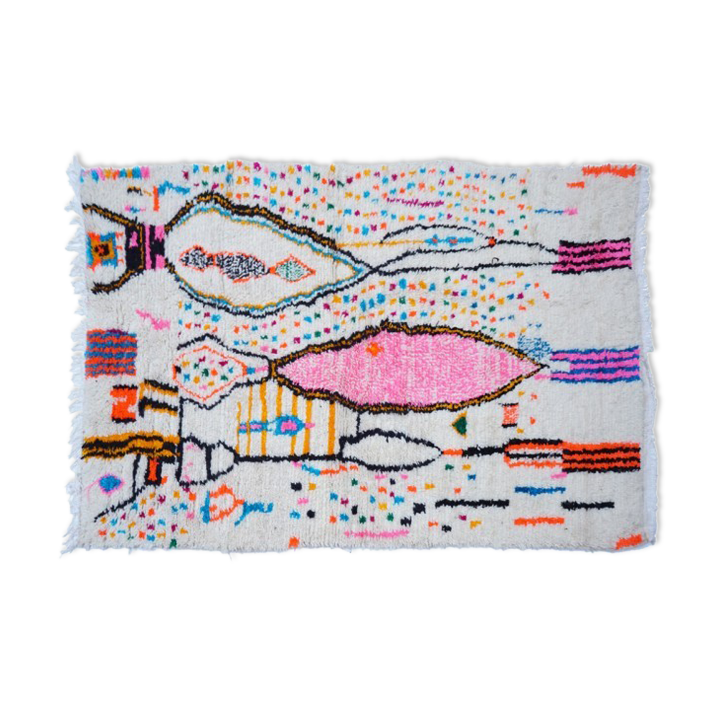 Colorful Berber carpet 250x138cm