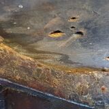 Art nouveau thonet stool bentwood and velvet