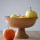 Compotier or fruit bowl on round terracotta base