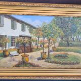 Tableau Villa Provençale daté 1934
