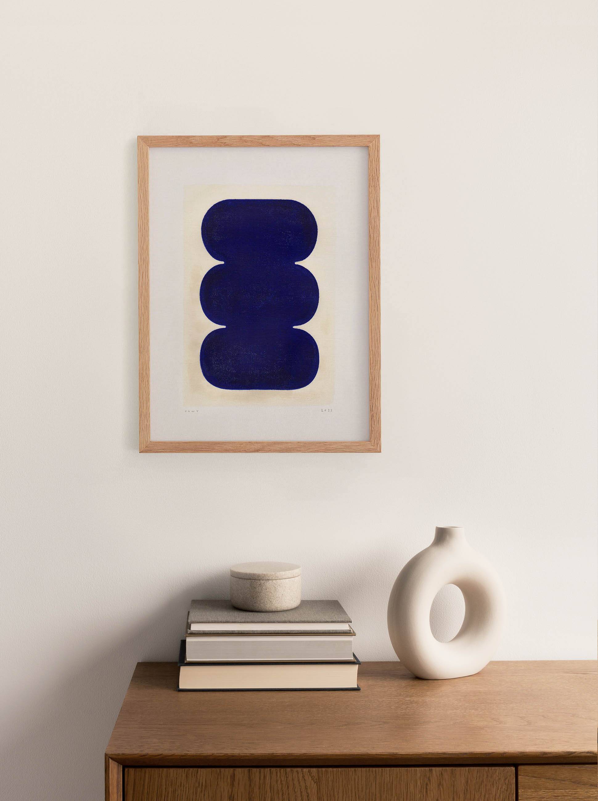 Twist - contemporary painting on paper signed Eawy