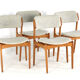 Ensemble de 4 chaises Erik Buch pour O.D. Møbler modèle 49 'Bur'