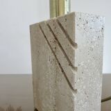 Travertine lamp "Cerri Nestore" 1970, Italy