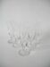 Set of 6 champagne flutes engraved 1960