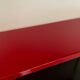 Modular vintage wall shelf, black and red metal circa 1960s