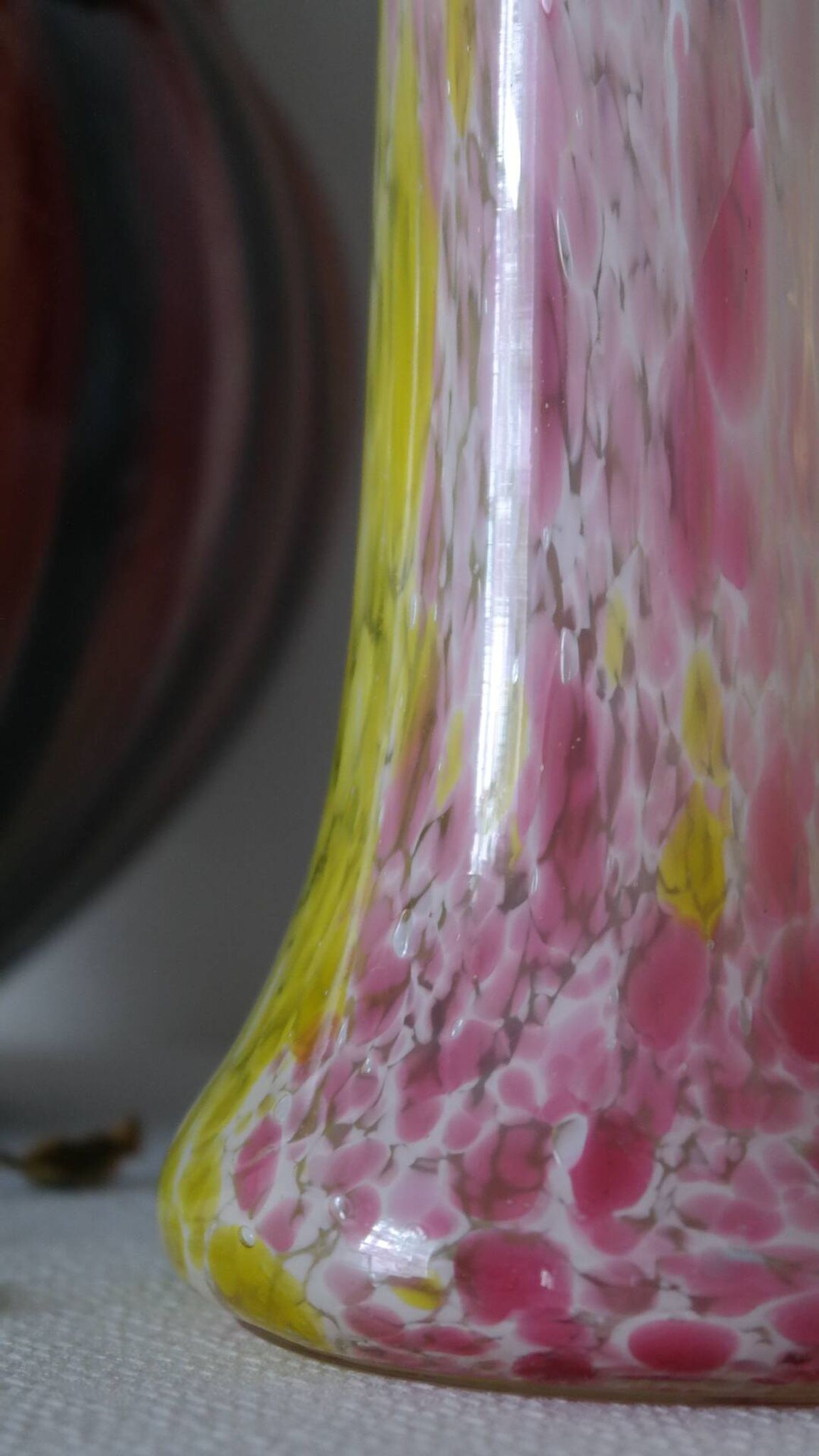 Clichy Legras vase blown glass early 20th century