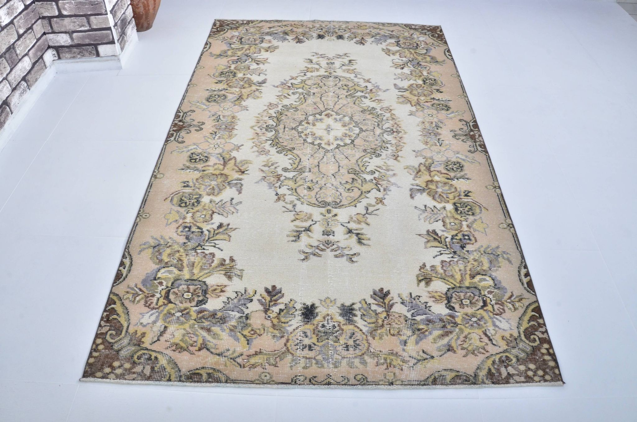 Oushak Turkish Vintage Rug sku 3100