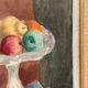 Original Swedish Oil on Canvas – "Flowers and Fruit by Ellis Wallin"