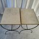 Paire de tables gigognes curules