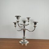 Original silver-plated candlestick with twisted arm, 1980