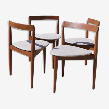 Hans Olsen's series of 4 teak chairs for Frem Røjle 1960