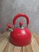 Vintage red stainless steel kettle – 2.5 L