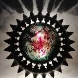 Metallic wall lamp
