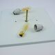 Vintage Art Deco Style White And Gold 1980s Ceiling Or Wall Lamp
