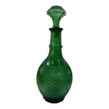 Italian carafe Empoli from the 1960s - Glass with diamond points.