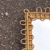 Rattan mirror design Italy