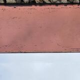 Amber-Colored Mirror with Visor, Jacques Adnet Style, Circa 1950