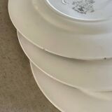 3 Longwy dessert plates.