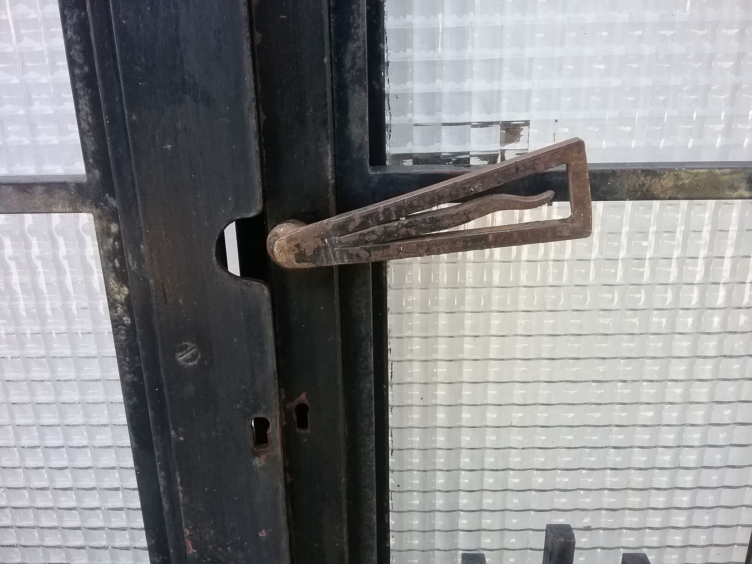Forged iron door