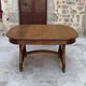 Dining room table by Maison Krieger, Art Nouveau, circa 1900, in solid oak