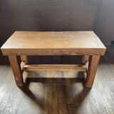 Table base brutalist solid wood