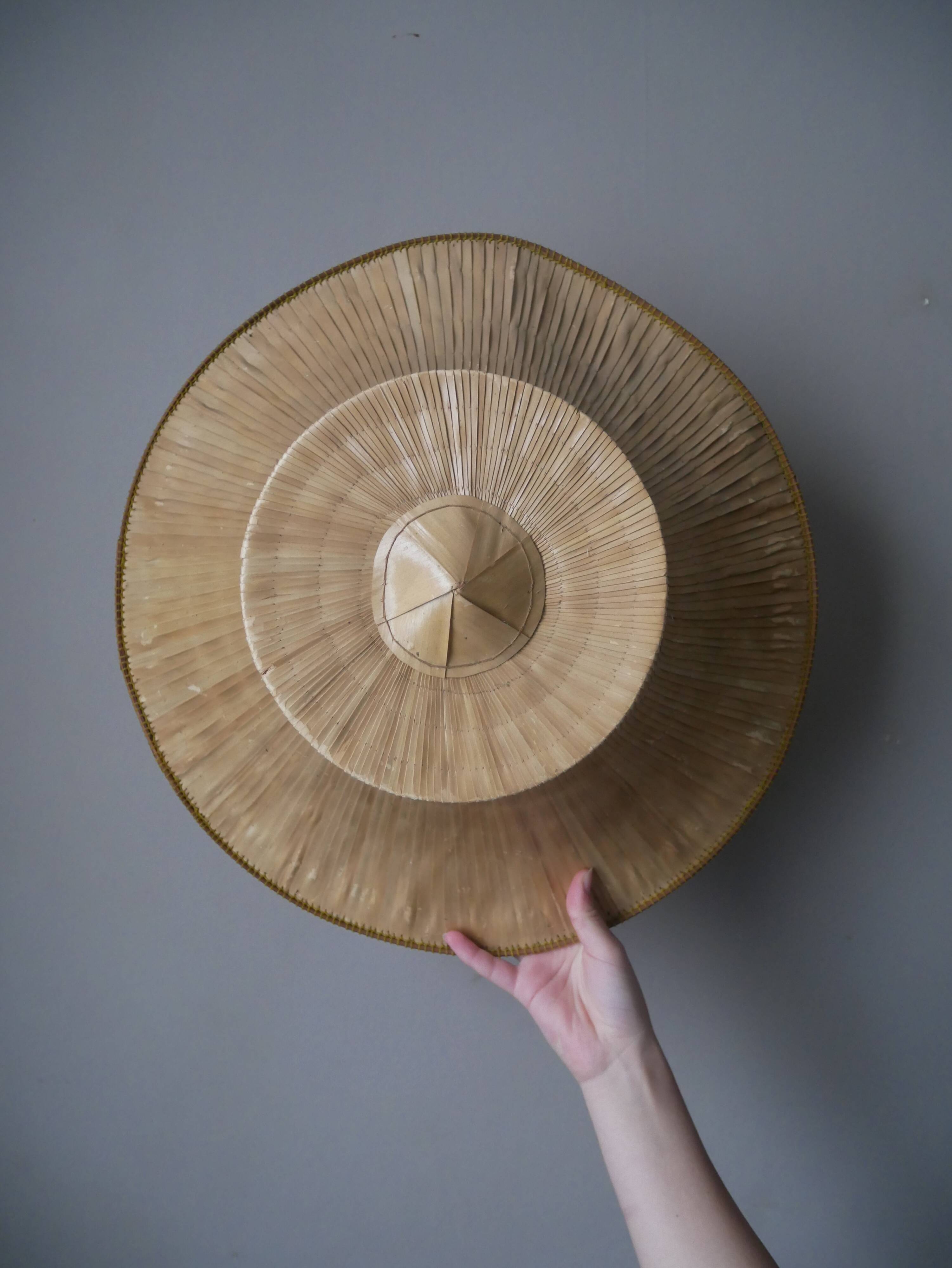 Traditional Thai hat decorative object handcrafted Asian crafts