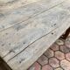 Old farmhouse table made of solid wood