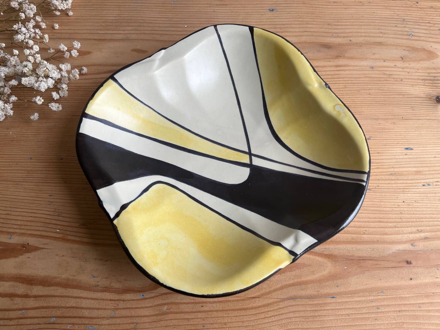 Vintage ceramic dish / bowl / empty pocket Bay Keramik