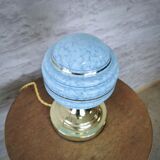Old table lamp Clichy glass globe
