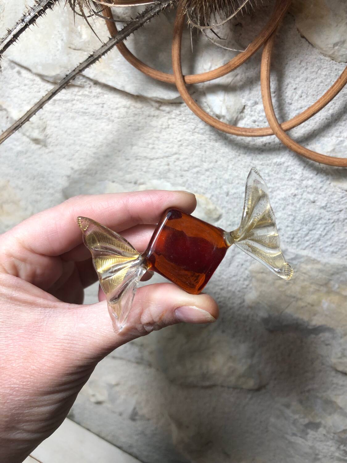 9 Murano glass candies