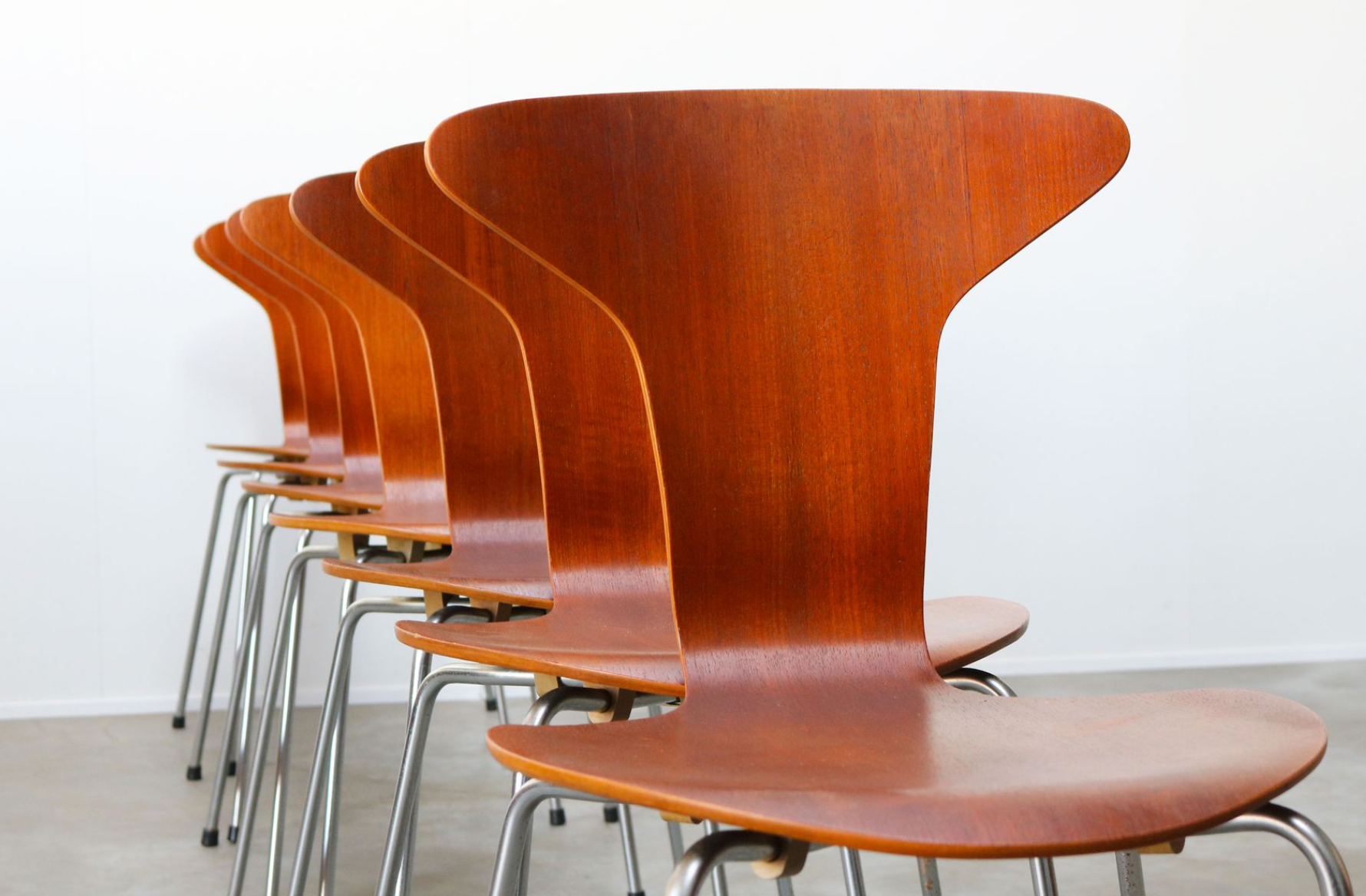 Model 3105 Mosquito chairs by Arne Jacobsen for Fritz Hansen 1967