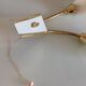 Double fire wall lamp in brass and glass cornet years 50/60