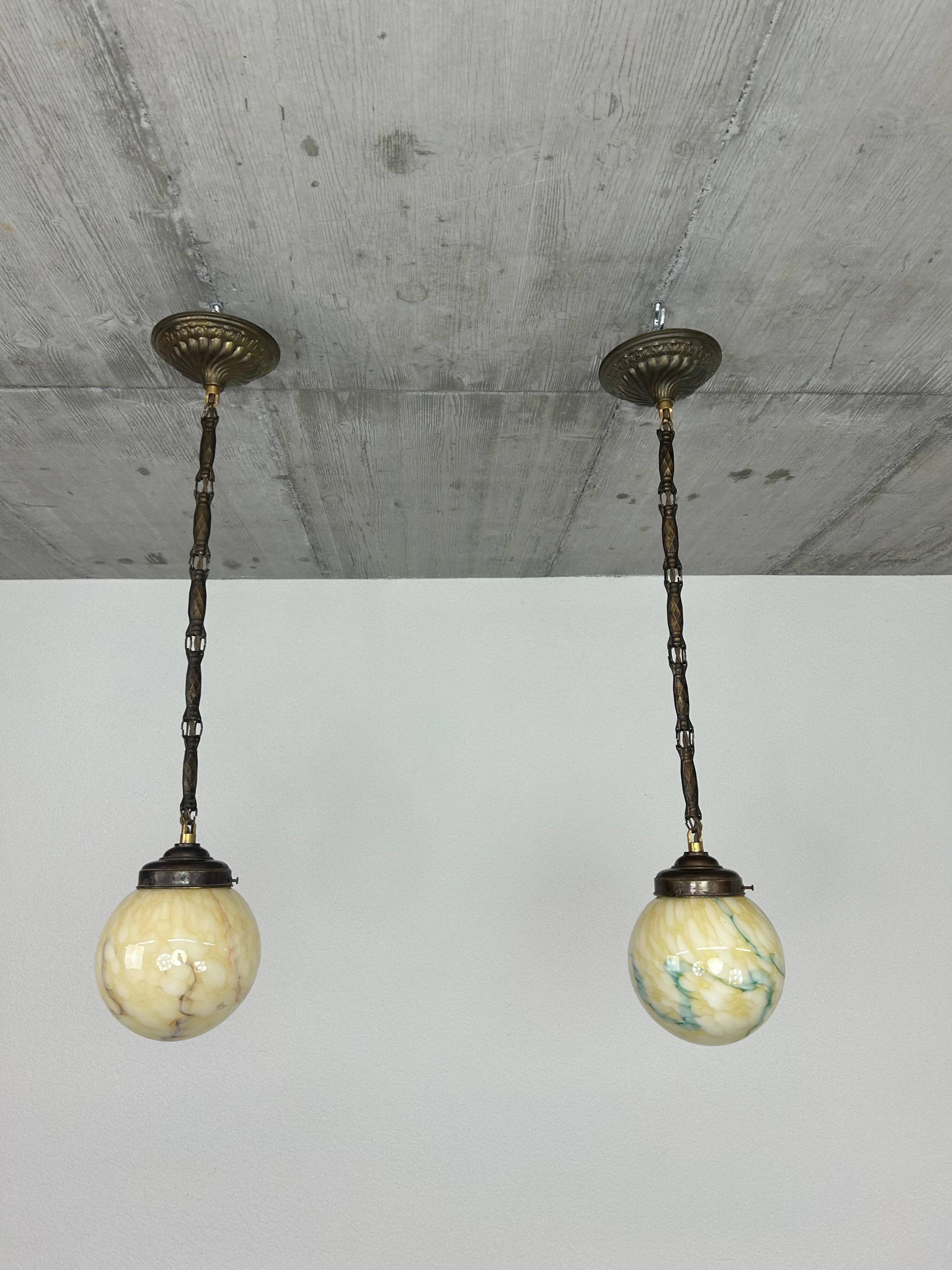 Art Deco pendant lights