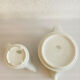Vintage porcelain coffee pot / teapot and milk jug Apilco